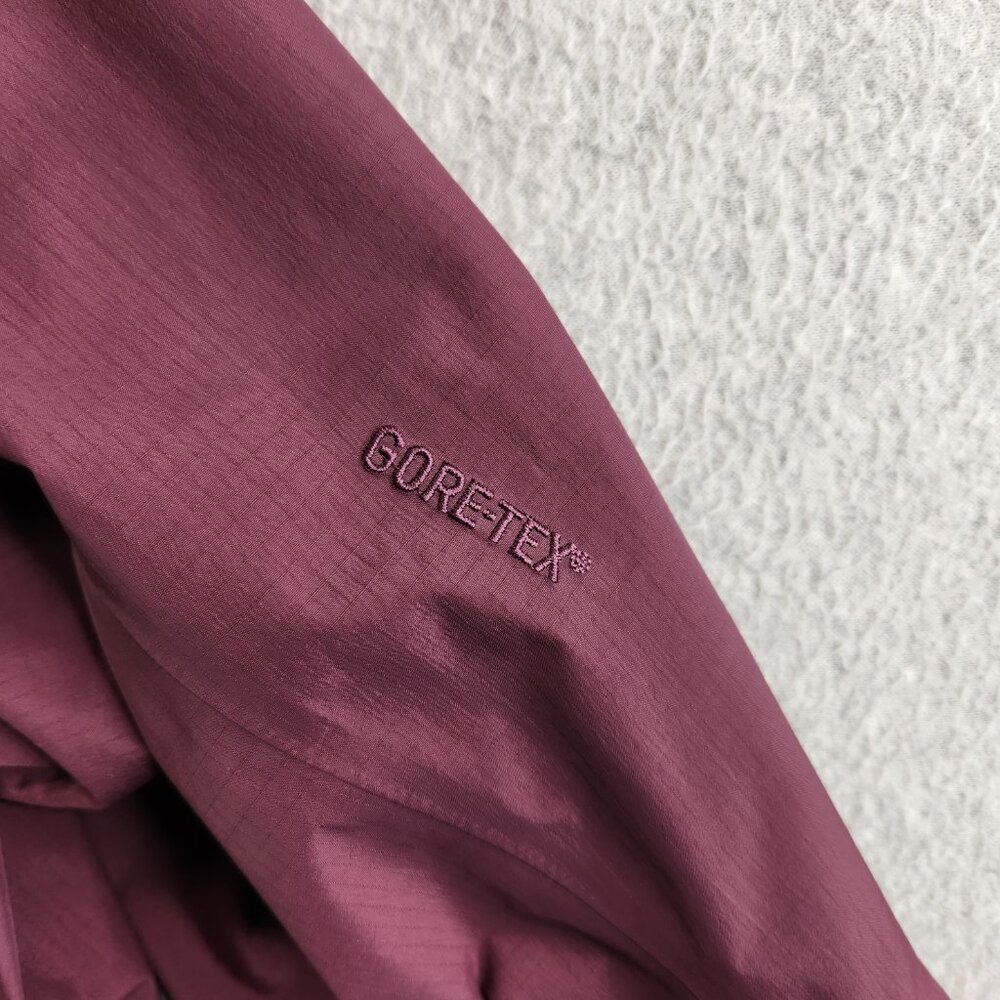 Arcteryx Jacket Womens M Burgundy Bets SL Waterproof Windproof Climbing Hike - Picture 4 of 16